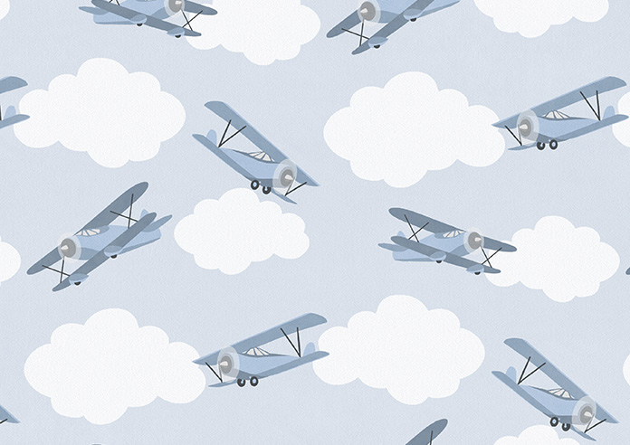 Flying Ace, Clear Sky - Twist&Fit Roman Blind - Image 7